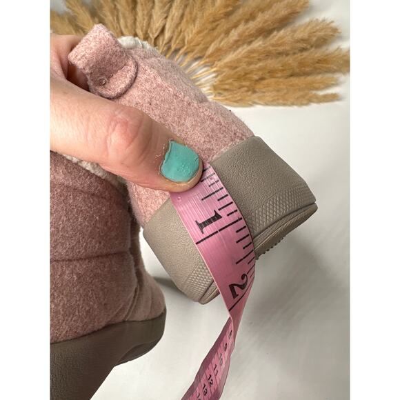 Dearfoams Naomi Double Gore Quilted Winter Ankle Boots Size 7.5 Pink Bootie - Picture 9 of 9